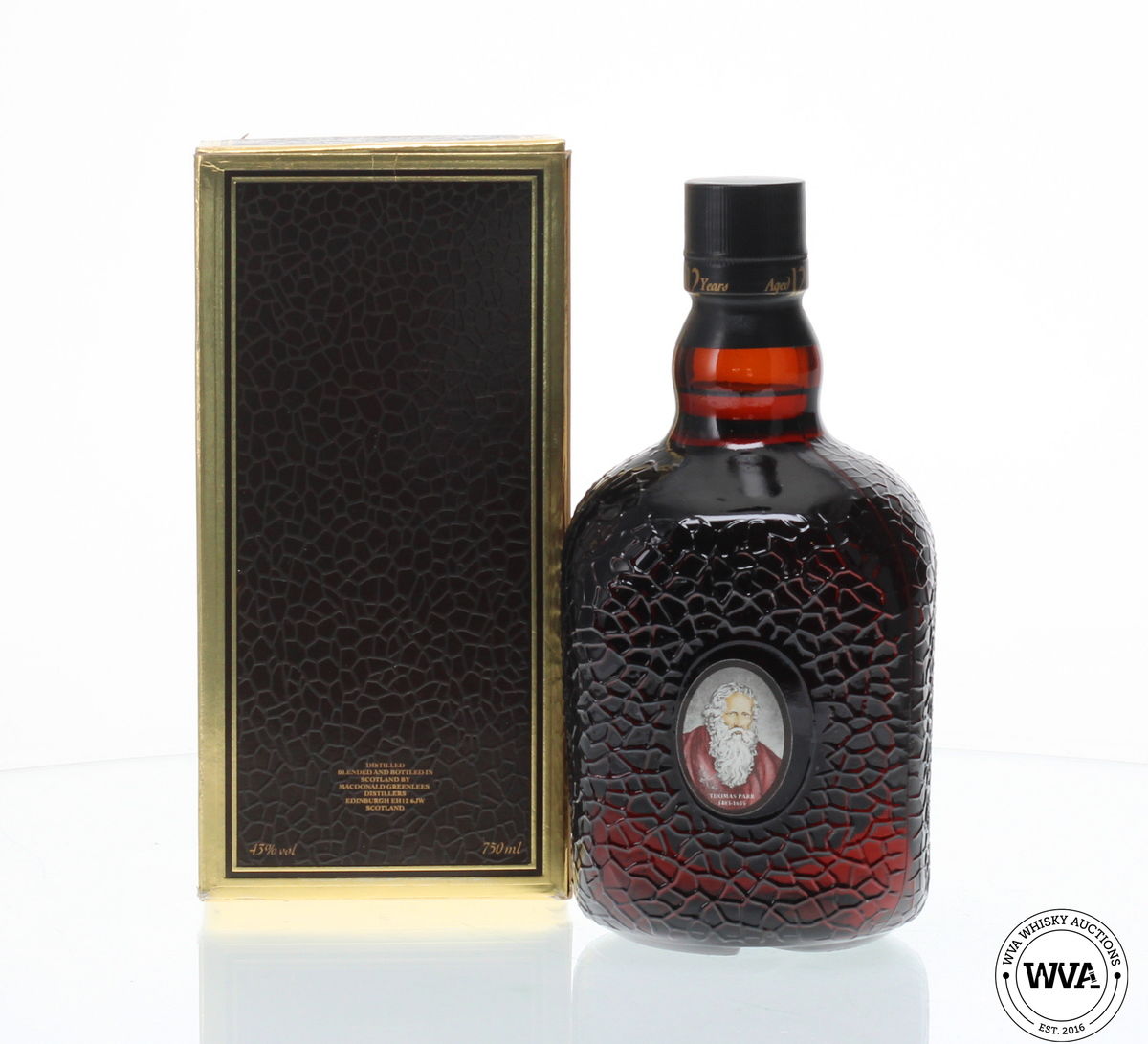 GRAND OLD PARR 12 YEAR OLD DELUX SCOTCH WHISKY