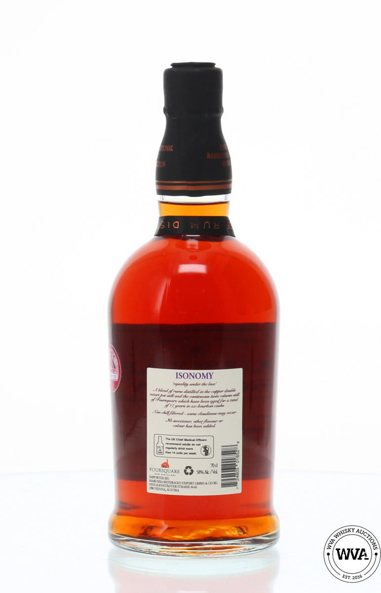 FOURSQUARE ISONOMY 17 YEAR OLD SINGLE BLENDED RUM