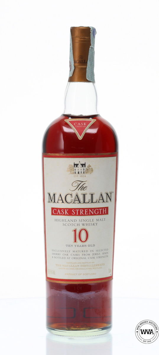 MACALLAN 10 YEAR OLD CASK STRENGTH 58.1% 1 LITRE