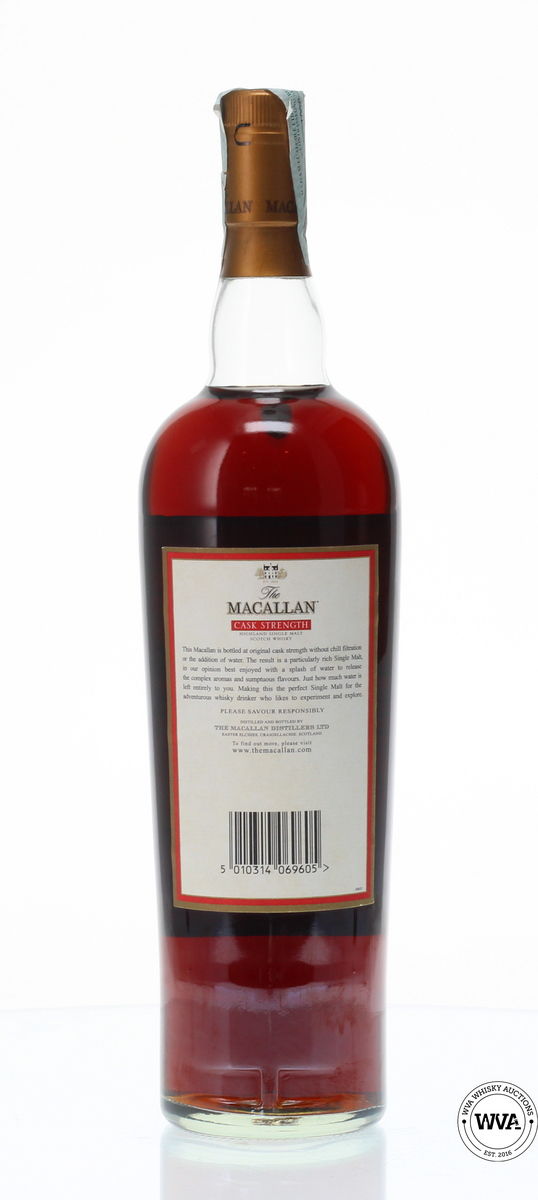 MACALLAN 10 YEAR OLD CASK STRENGTH 58.1% 1 LITRE