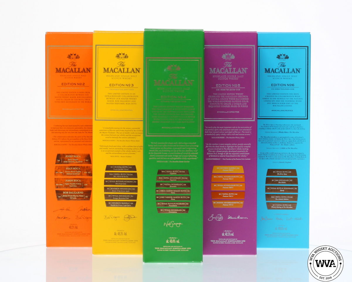 MACALLAN EDITIONS SET 2-6