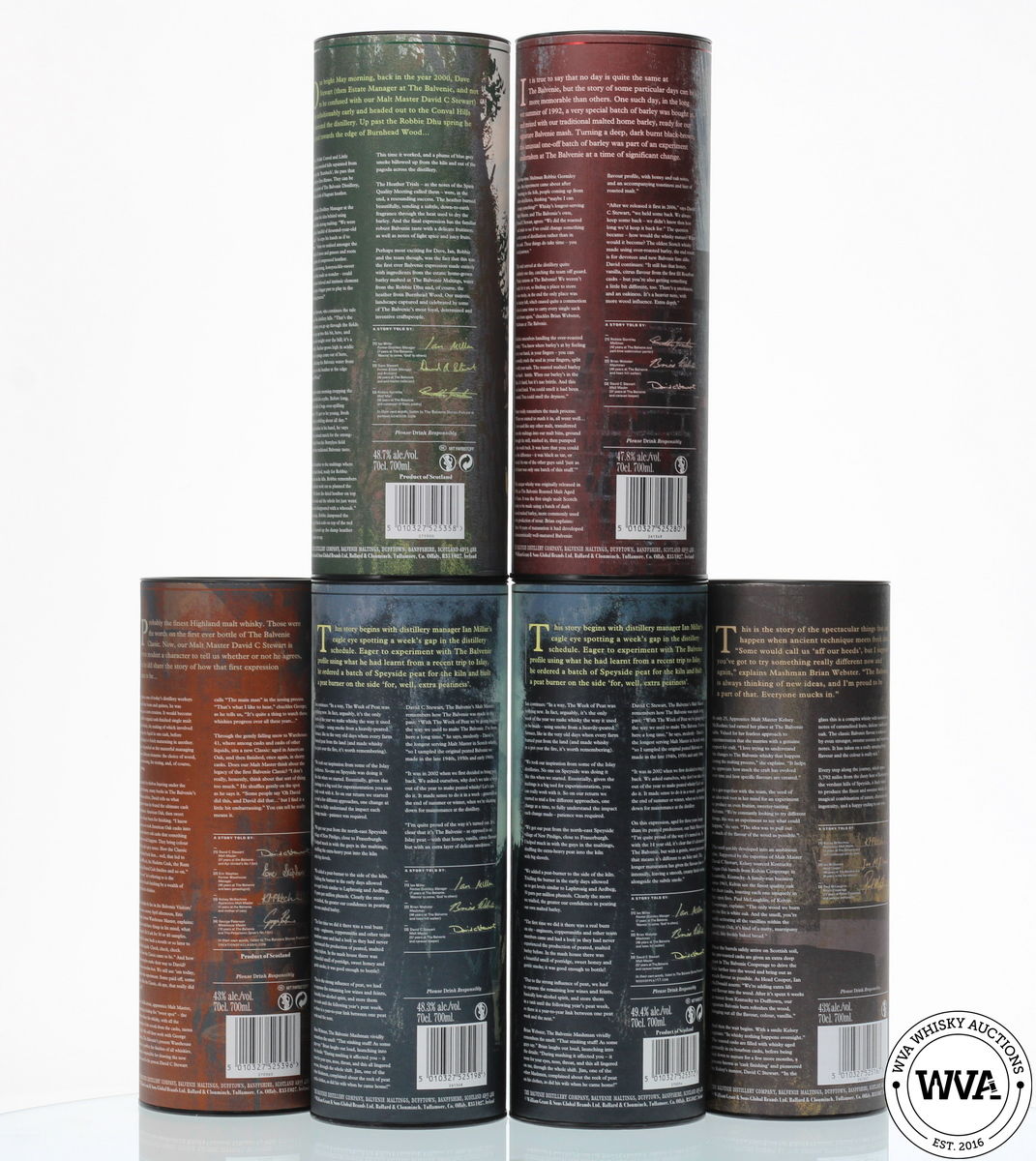 BALVENIE STORIES SET (6X70cl)