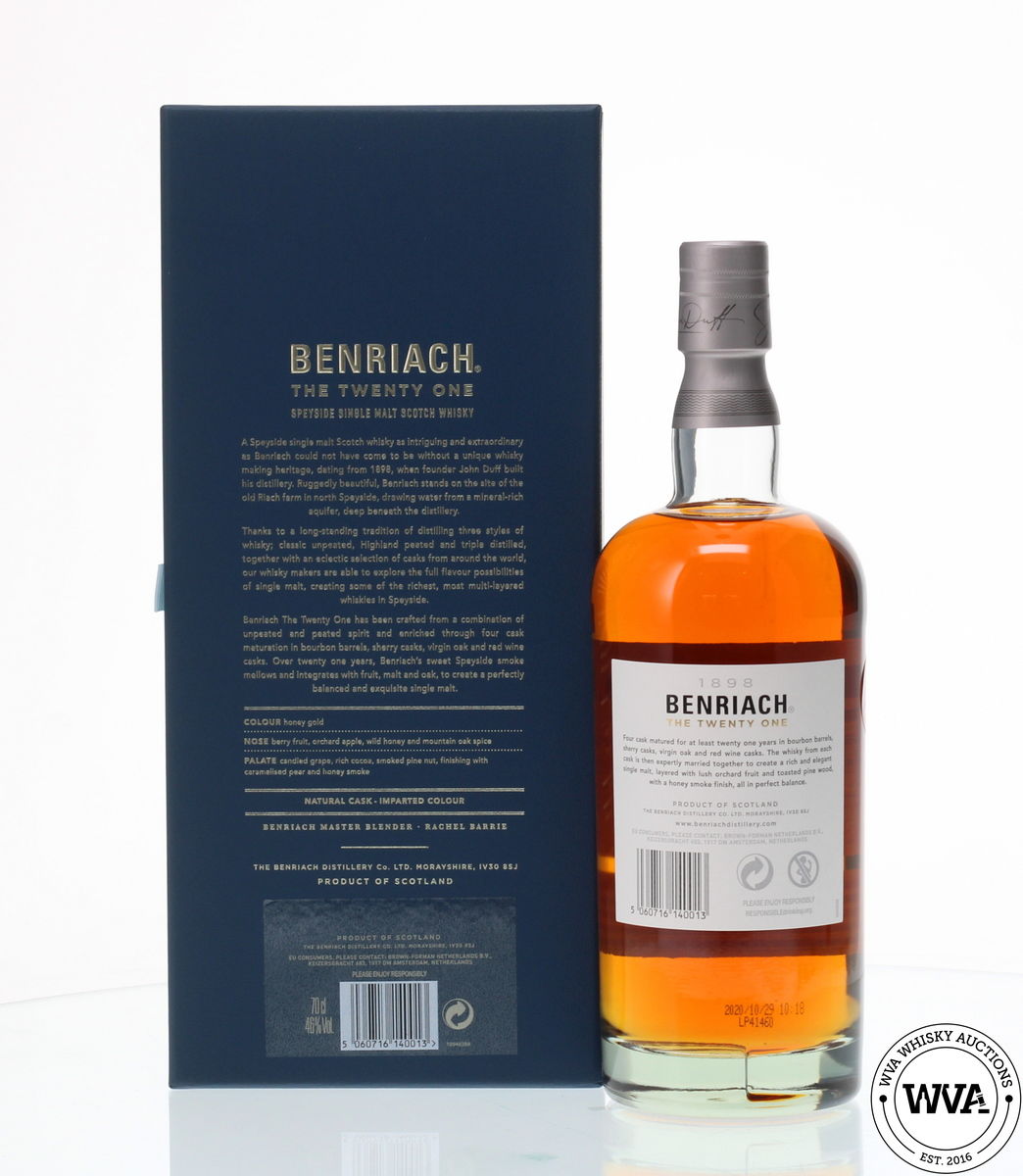 BENRIACH 21 YEAR OLD - FOUR CASK MATURED