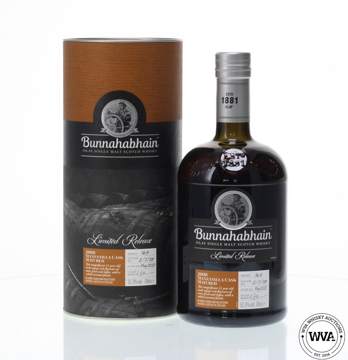 BUNNAHABHAIN 2008 11 YEAR OLD MANZANILLA CASK 
