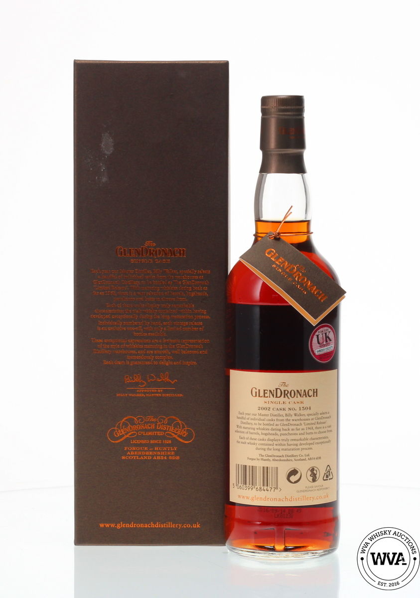 GLENDRONACH 2002 14 YEAR OLD SINGLE CASK #1504