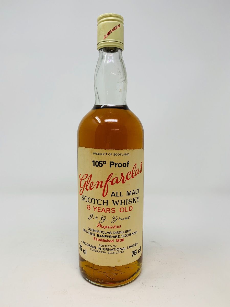 GLENFARCLAS 8 YEAR OLD 105 PROOF 1980'S