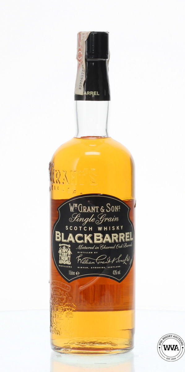 W M GRANT & SONS BLACK BARREL WHISKY