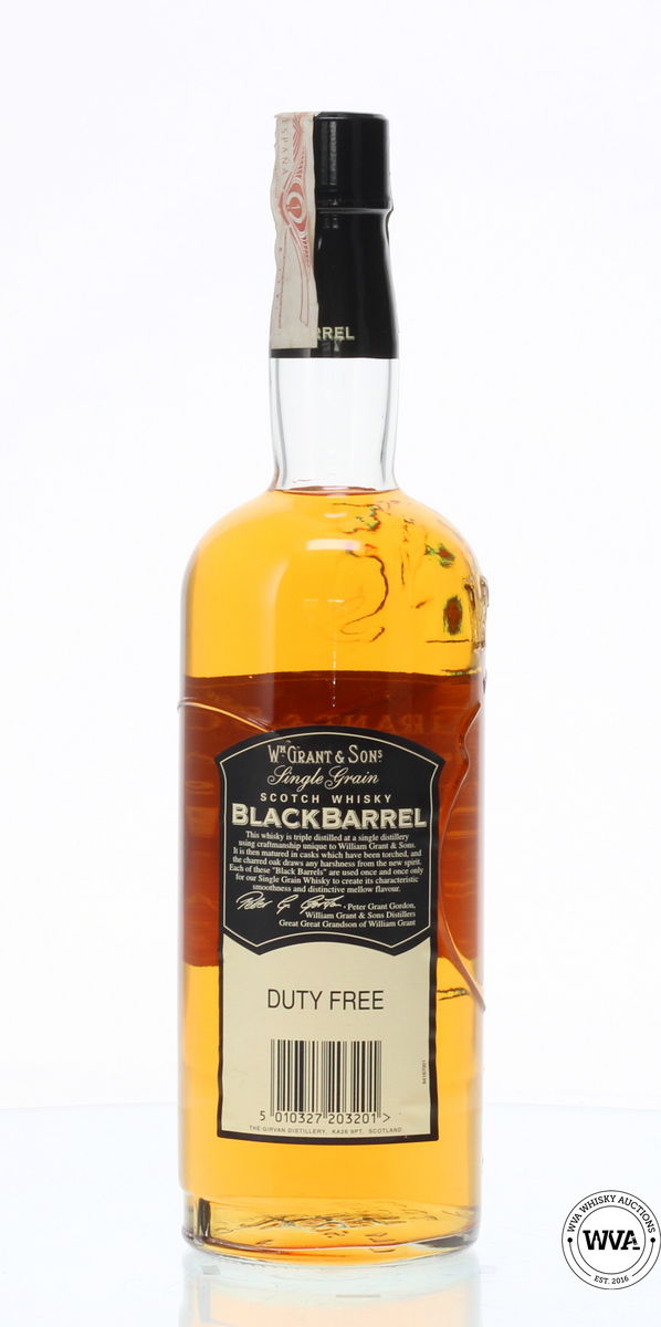 W M GRANT & SONS BLACK BARREL WHISKY