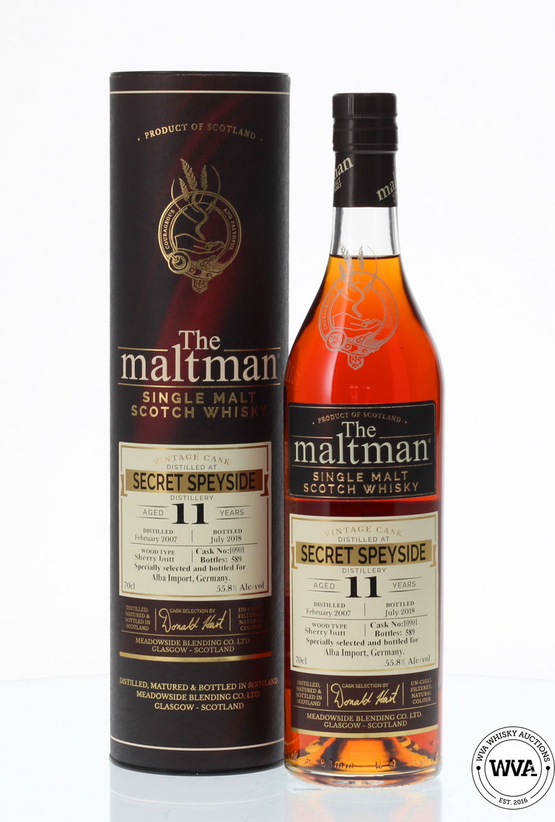 MACALLAN SECRET SPEYSIDE 2007 MALTMAN 11 YEAR OLD ALBA IMPORT
