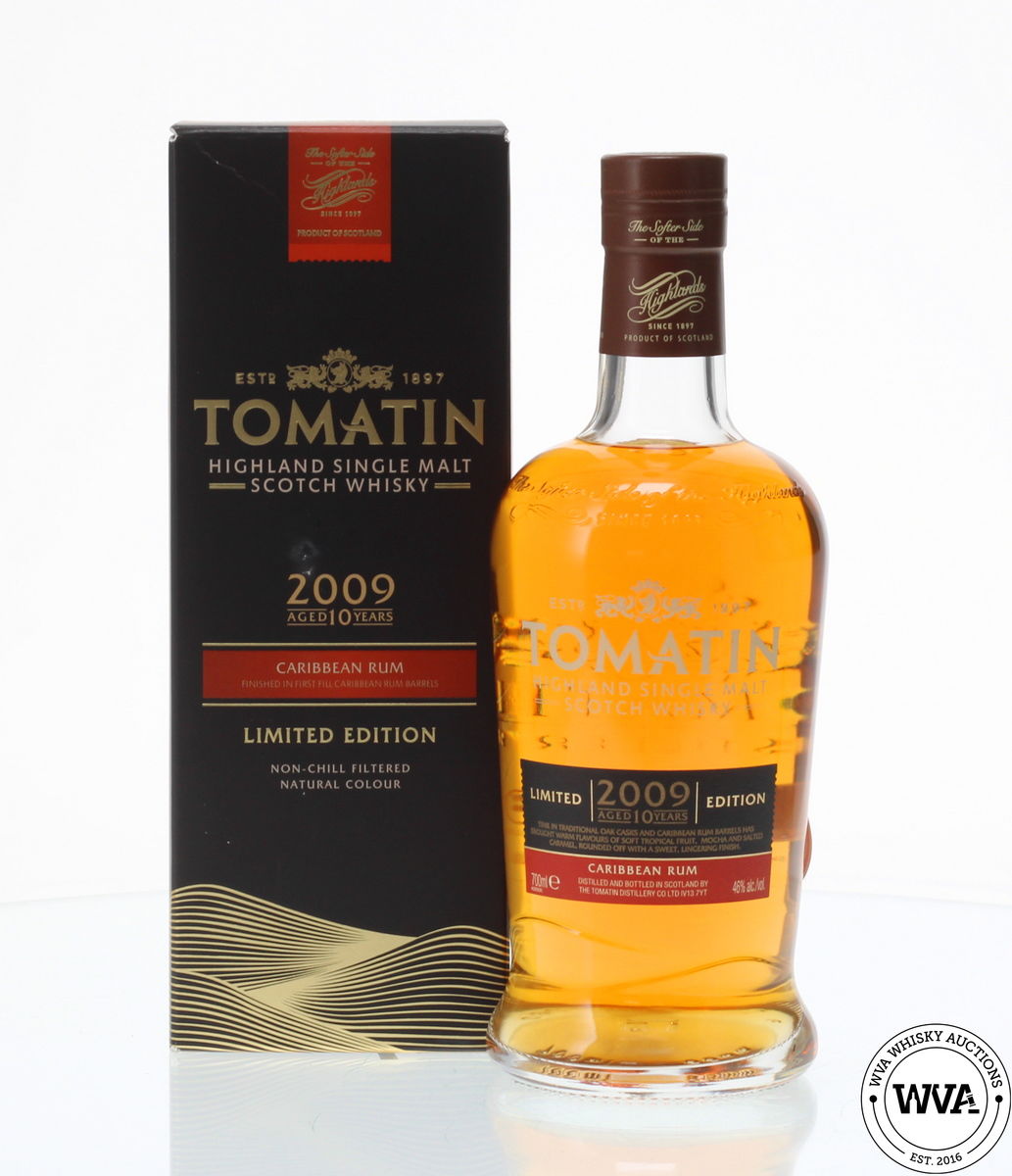 TOMATIN 2009 CARIBBEAN RUM CASK 10 YEAR OLD TOMATIN 2009 CARIBBEAN RUM CASK 10 YEAR OLD