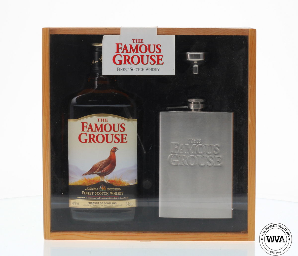 FAMOUS GROUSE 35CL & HIP FLASK