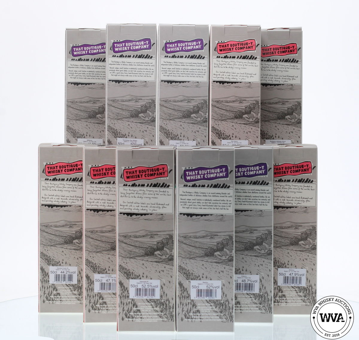 BOUTIQUE-Y WHISKY 10TH BIRTHDAY FULL SET (16X50CL) 