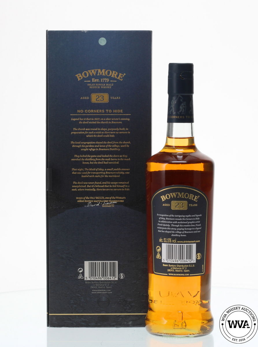 BOWMORE 23 YEAR OLD "NO CORNERS TO HIDE" - FRANK QUIETLY