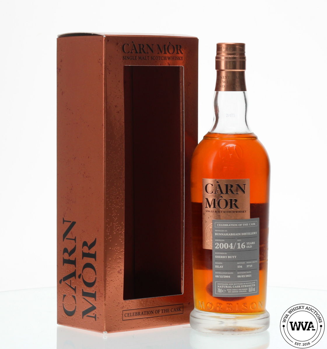 BUNNAHABHAIN 2004 16 YEAR OLD - CARN MOR CELEBRATION OF THE CASK
