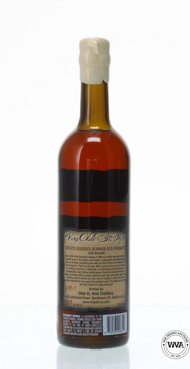 VERY OLD ST NICK CASK STRENGTH SUMMER RYE