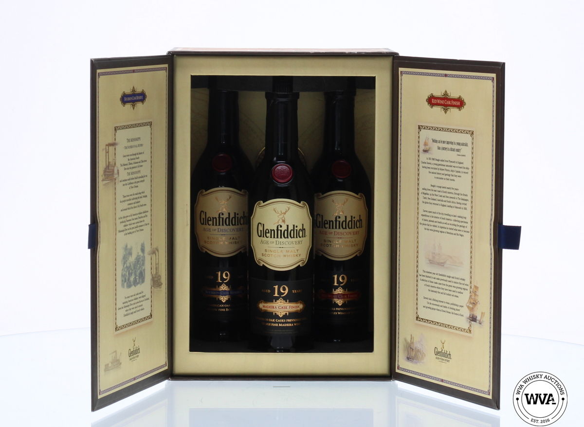 GLENFIDDICH 19 YEAR OLD AGE OF DISCOVERY MADEIRA SET 3X20CL