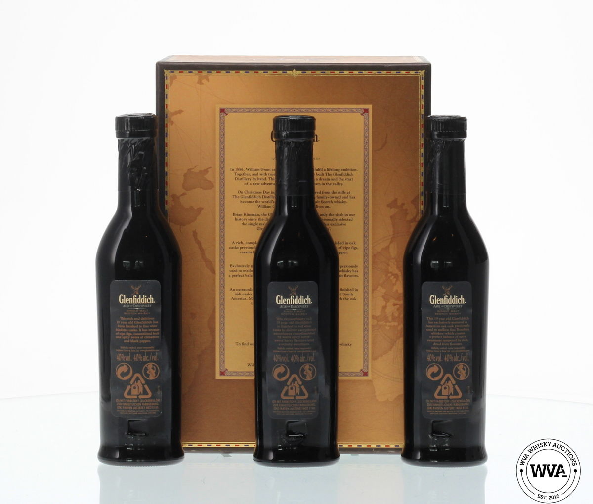 GLENFIDDICH 19 YEAR OLD AGE OF DISCOVERY MADEIRA SET 3X20CL