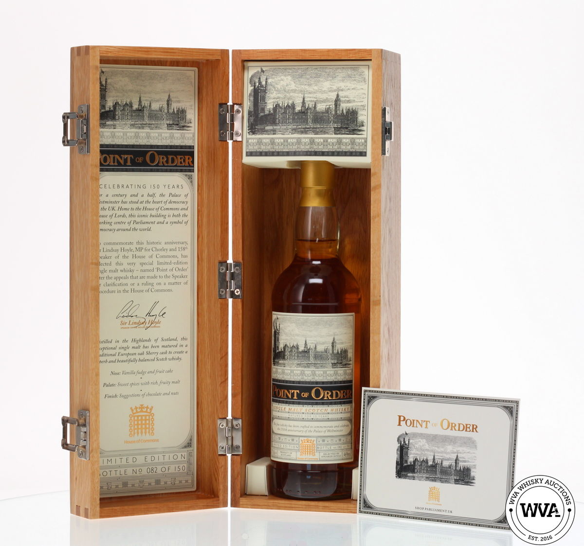 POINT OF ORDER LIMITED EDITION 23 YEAR OLD SINGLE MALT