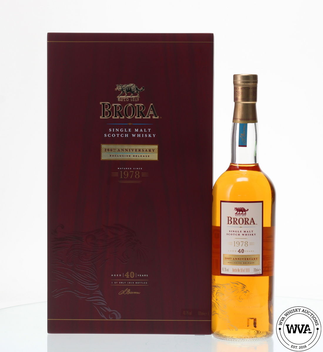 BRORA 1978 40 YEAR OLD - 200TH ANNIVERSARY
