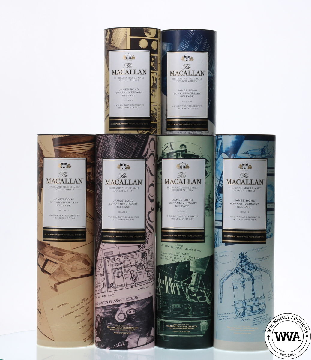 MACALLAN JAMES BOND 60TH ANNIVERSARY - DECADES I - VI