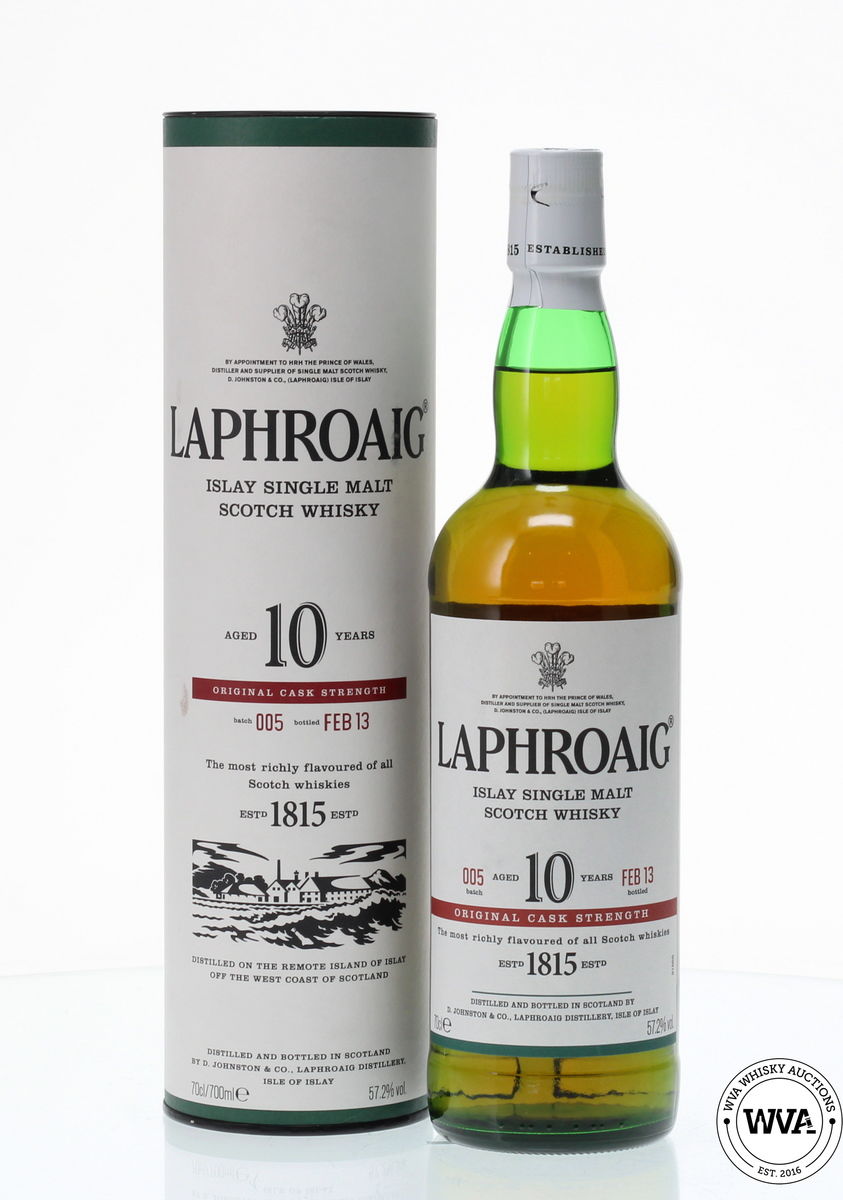 LAPHROAIG 10 YEAR OLD 2013 BATCH #005 ORIGINAL CASK STRENGTH