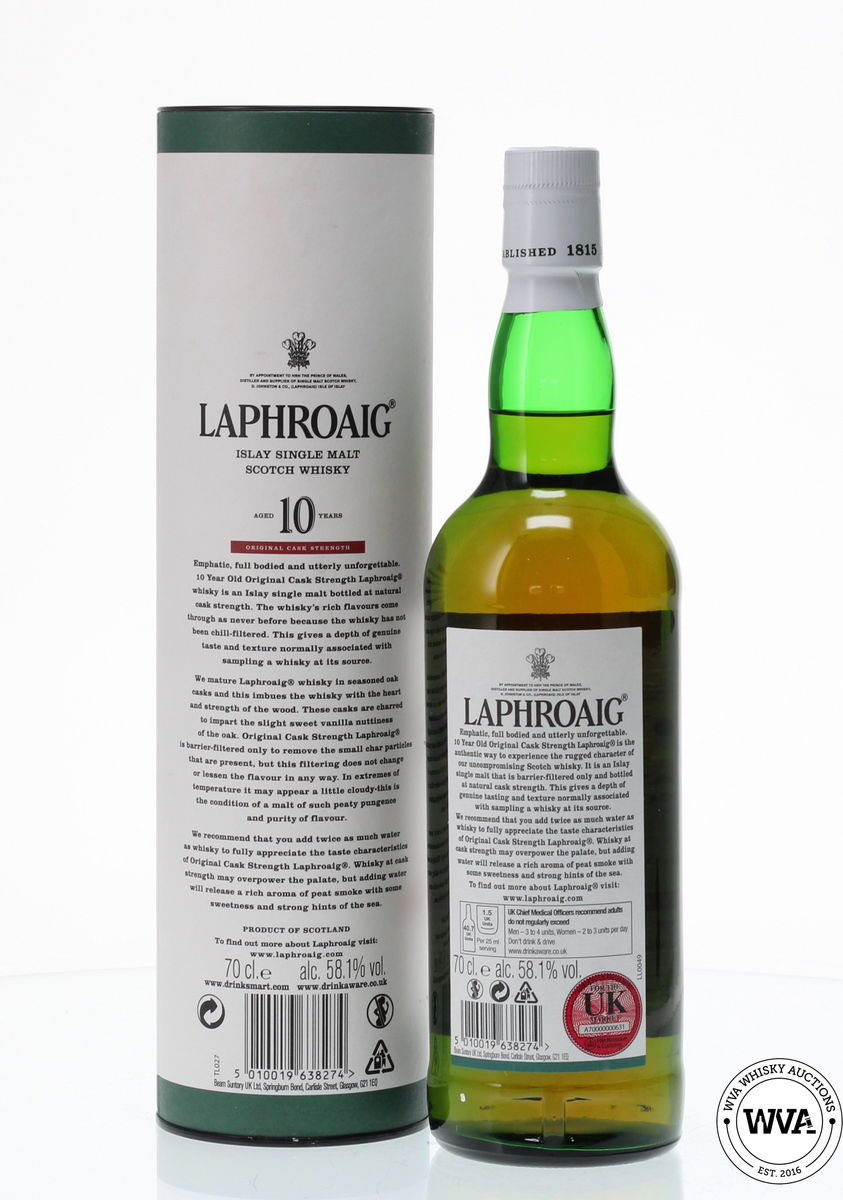 LAPHROAIG 10 YEAR OLD 2017 BATCH #009 ORIGINAL CASK STRENGTH