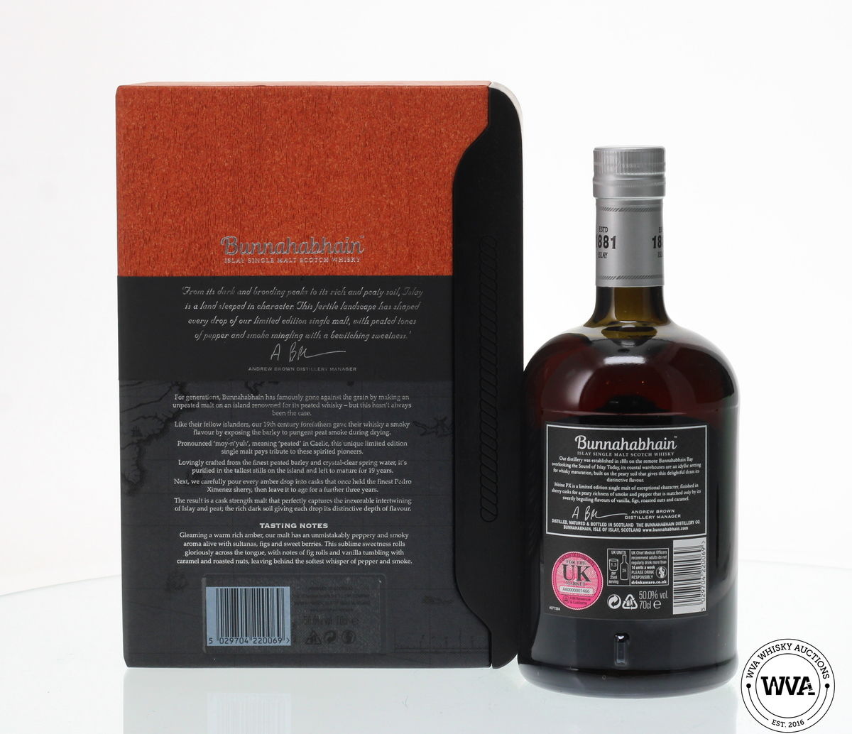 BUNNAHABHAIN 22 YEAR OLD 1997 MOINE PX FINISH