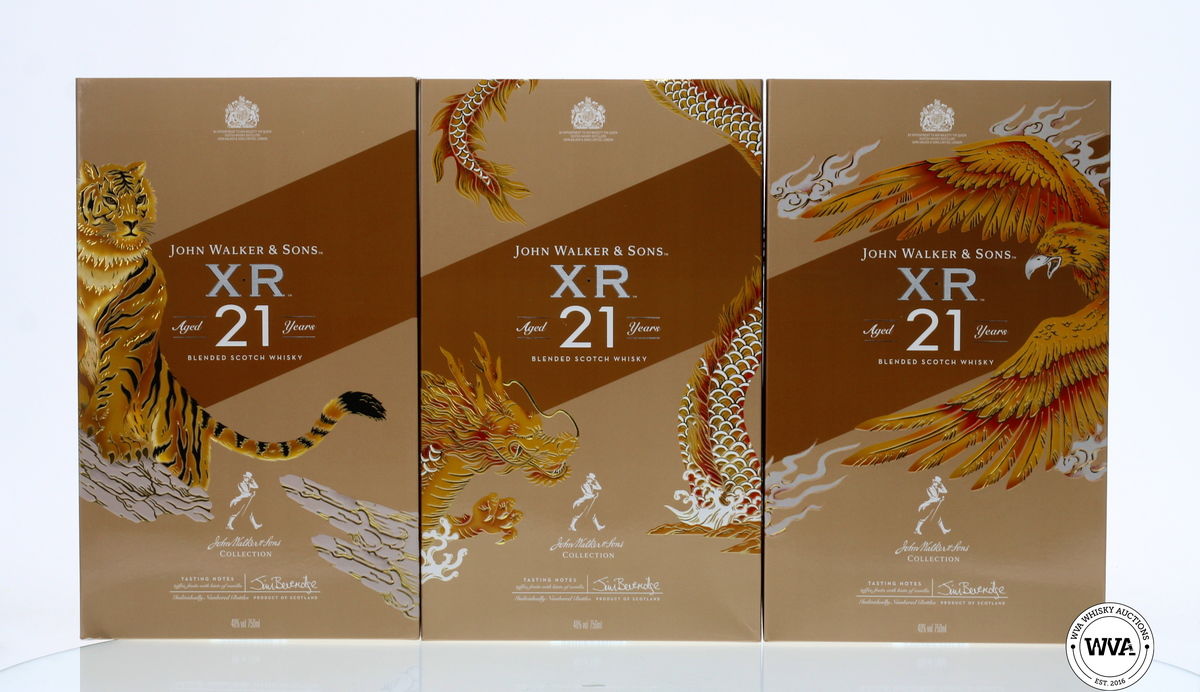 JOHNNIE WALKER XR 21 YEAR OLD - THE 3 KINGDOMS LTD EDITION  