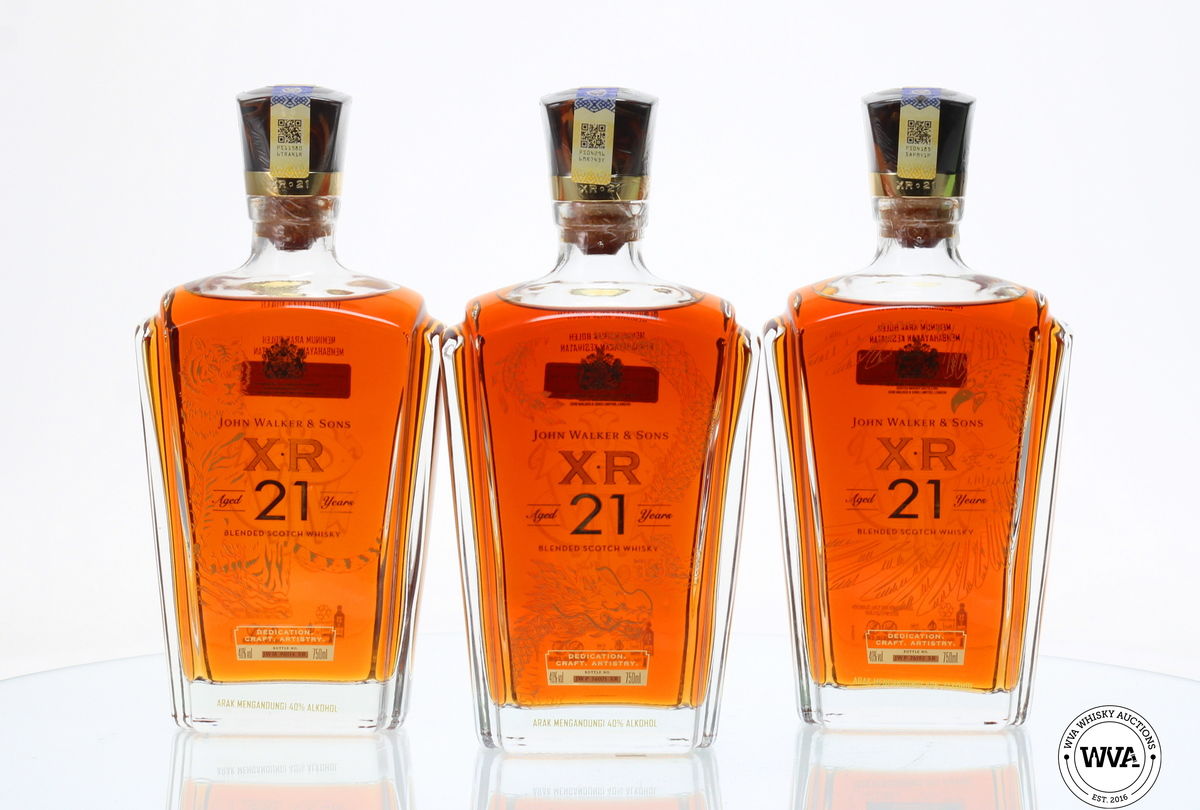 JOHNNIE WALKER XR 21 YEAR OLD - THE 3 KINGDOMS LTD EDITION  
