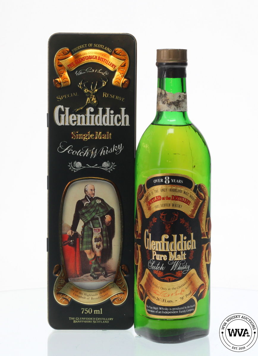 GLENFIDDICH 8 YEAR OLD 1970'S PURE MALT 