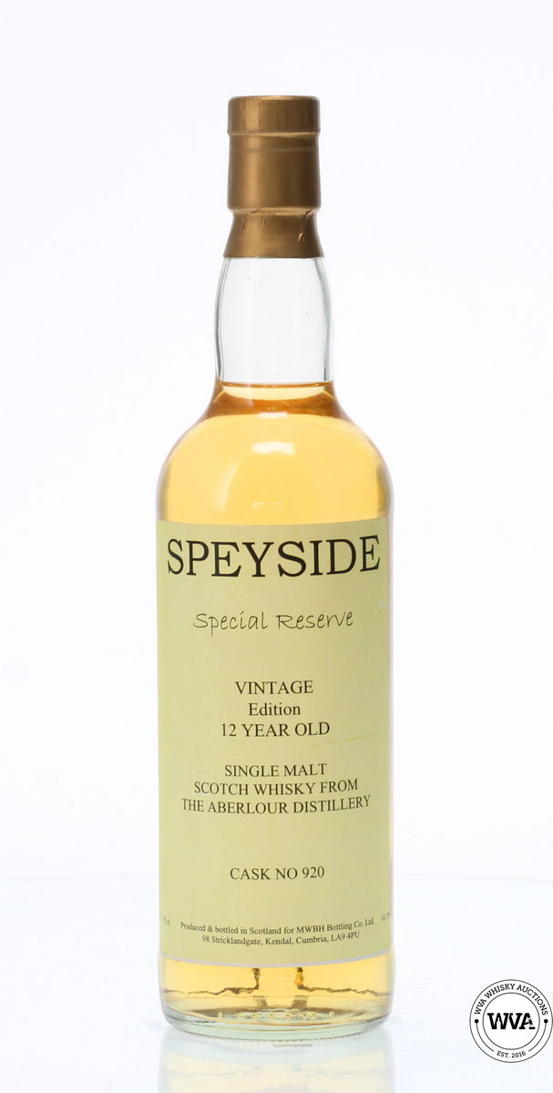 ABERLOUR 12 YEAR OLD #920 - 1990'S GREAT WHISKY SWINDLE