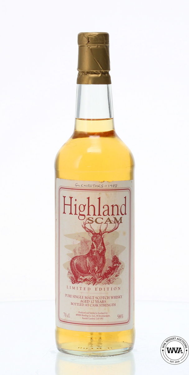 GLENROTHES 12 YEAR OLD - 1990'S GREAT WHISKY SWINDLE