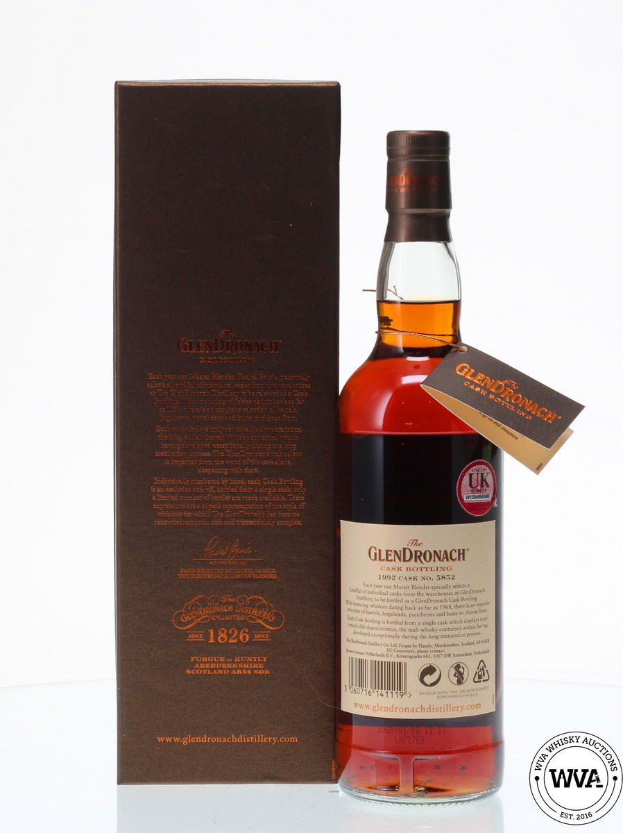 GLENDRONACH 27 YEAR OLD 1992 SINGLE CASK #5852