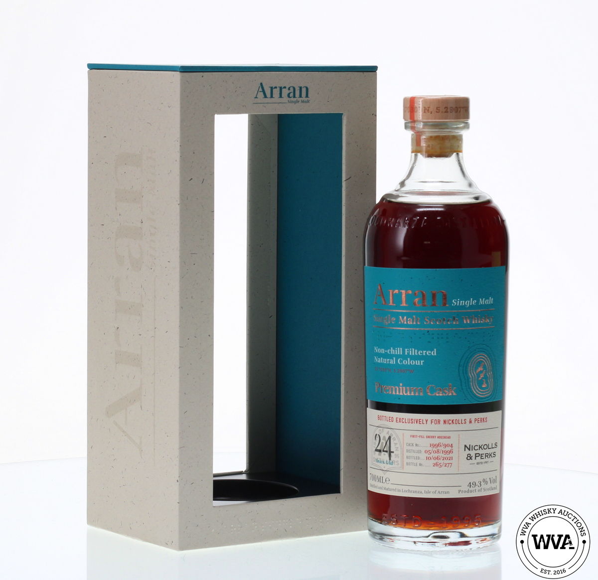 ARRAN PREMIUM CASK 24 YEAR OLD - NICKOLLS & PERKS