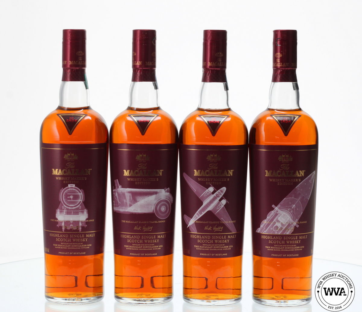 MACALLAN WHISKY MAKER'S EDITION - NICK VEASEY CLASSIC TRAVEL (4X70CL)