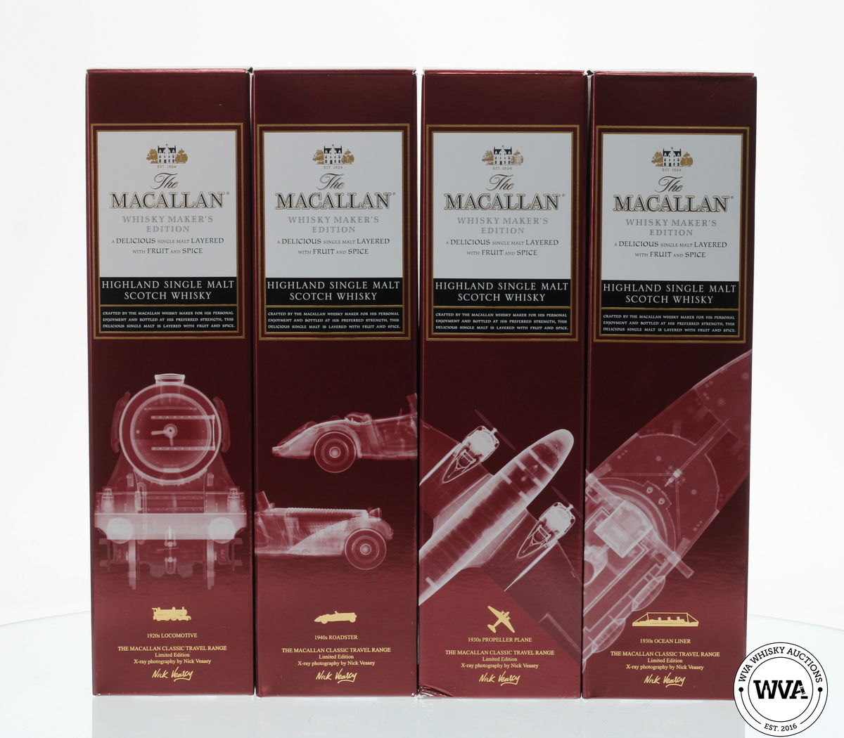 MACALLAN WHISKY MAKER'S EDITION - NICK VEASEY CLASSIC TRAVEL (4X70CL)