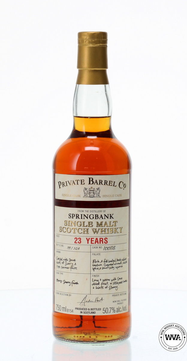 SPRINGBANK 23 YEAR OLD - PRIVATE BARREL CO.