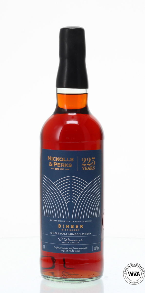 BIMBER EX PORT CASK #40 - NICKOLLS & PERKS 225th ANNIVERSARY