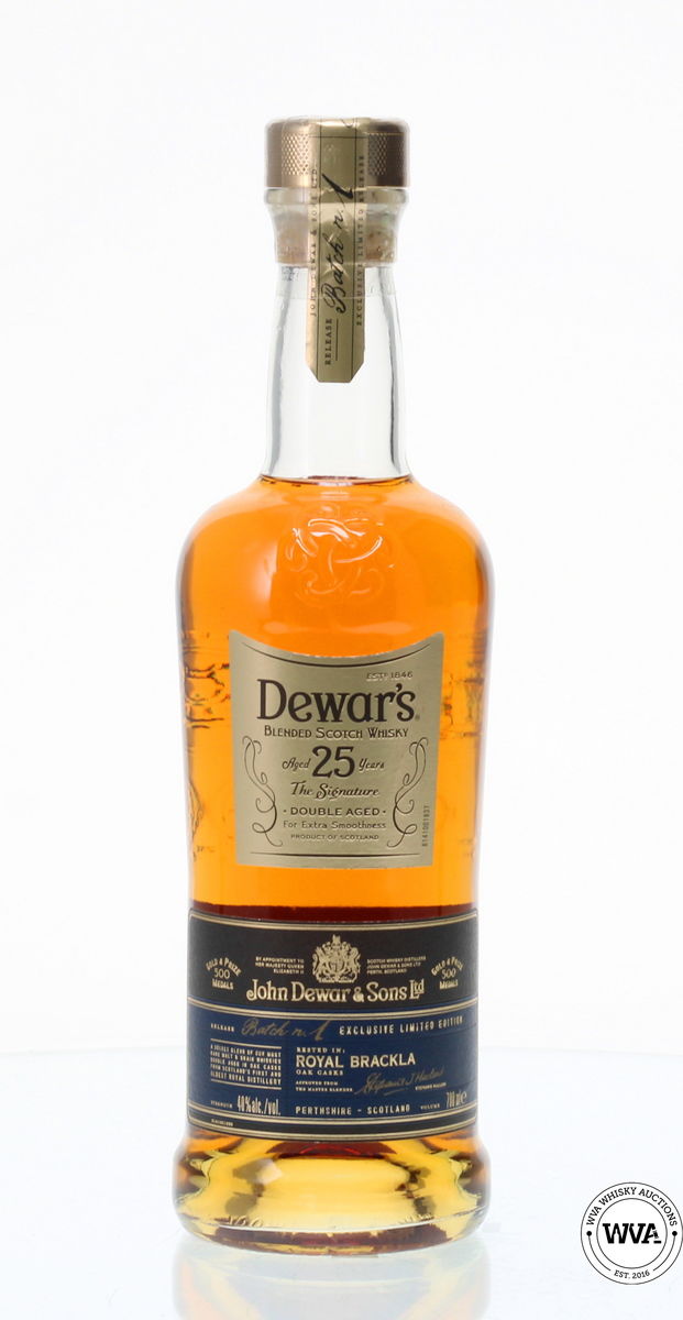 DEWARS 25 YEAR OLD SIGNITURE LIMITED EDITION