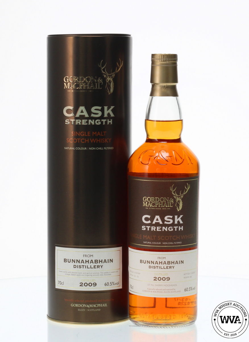BUNNAHABHAIN 2009 GORDON & MACPHAIL CASK STRENGTH