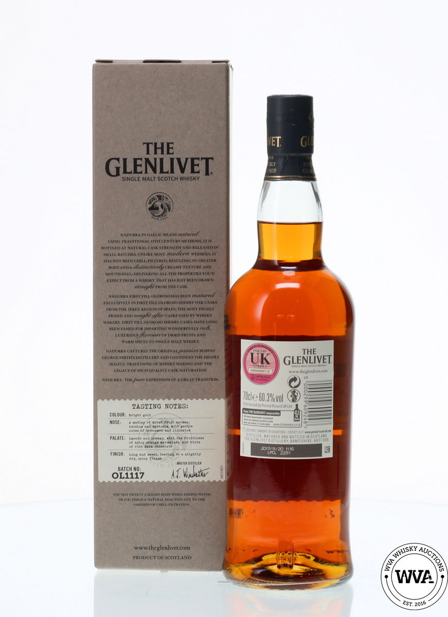 GLENLIVET NADURRA OLOROSO MATURED BATCH OL1117