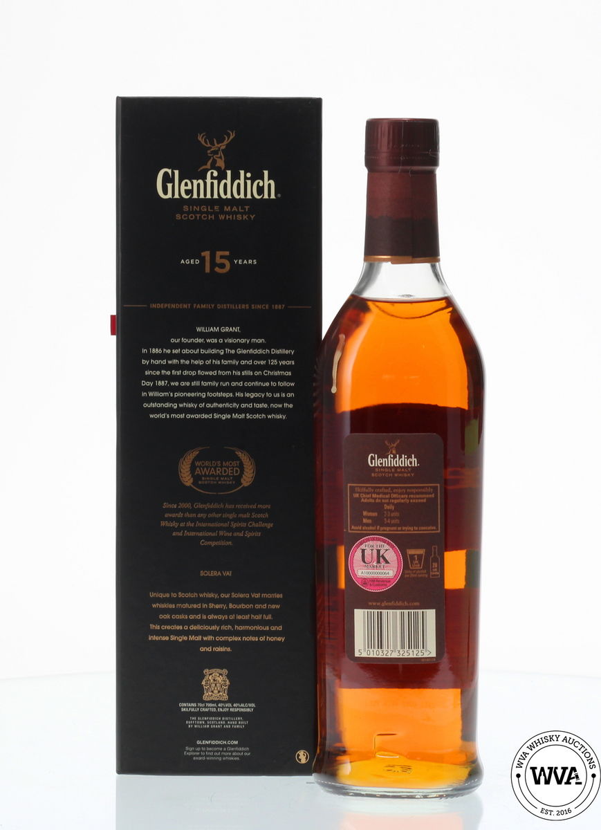 GLENFIDDICH 15 YEAR OLD THE SOLERA VAT