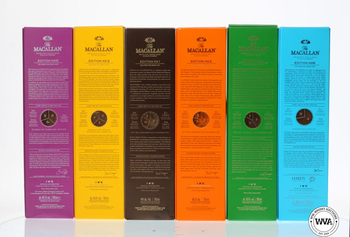 MACALLAN EDITIONS SET (1-6) 
