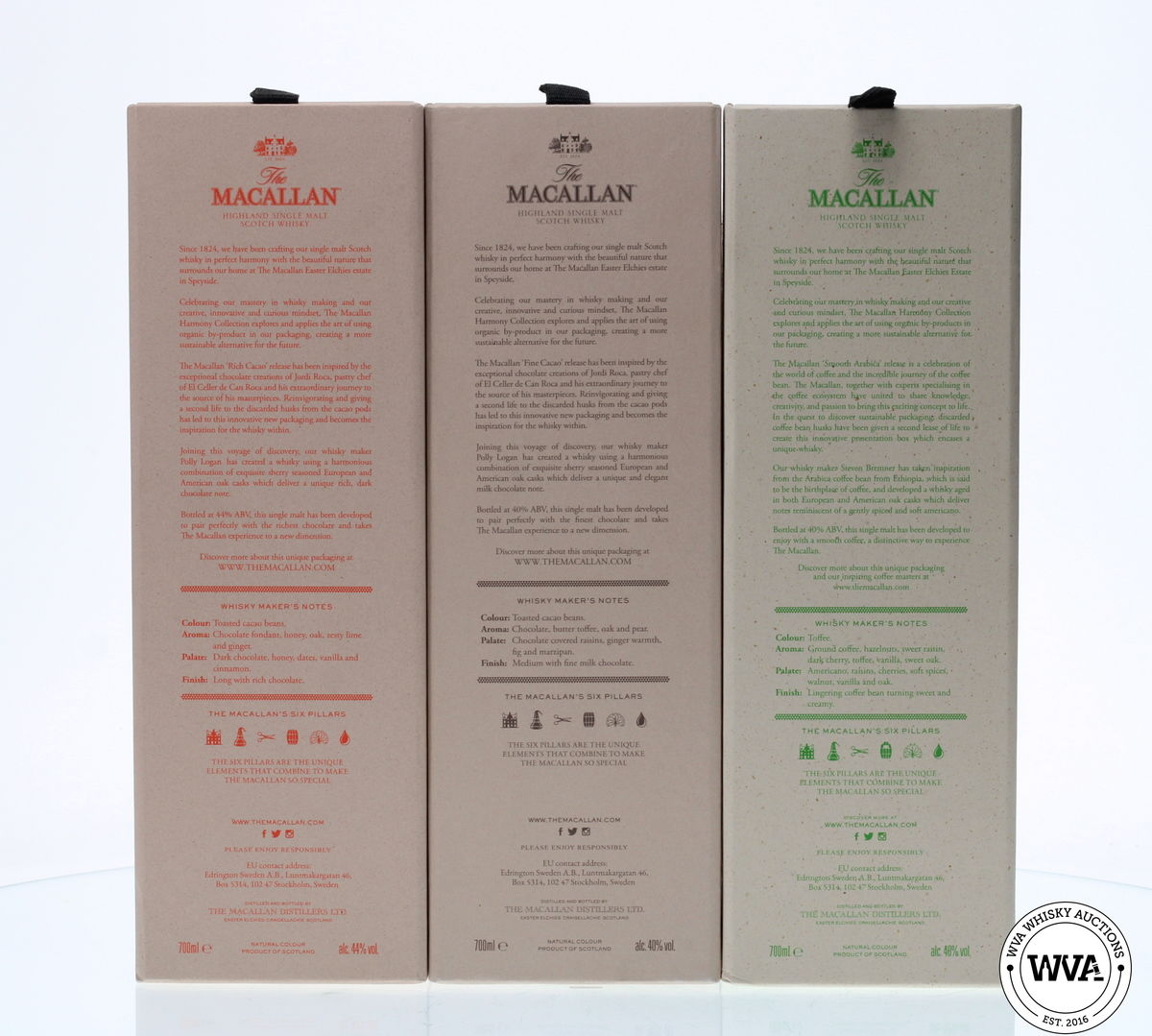 MACALLAN - THE HARMONY COLLECTION - RICH,FINE & SMOOTH SET