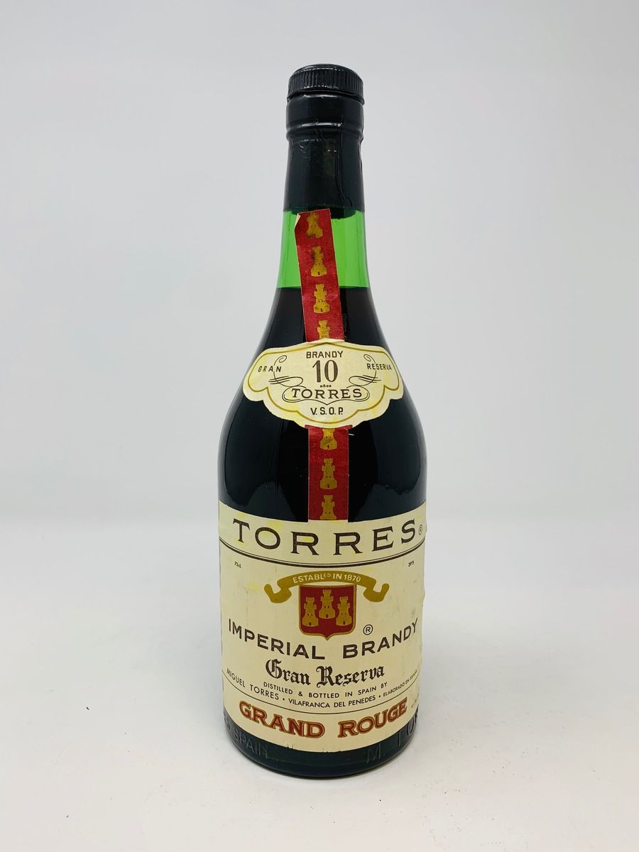 TORRES 10 YEAR OLD GRAND ROUGE IMPERIAL BRANDY 73CL
