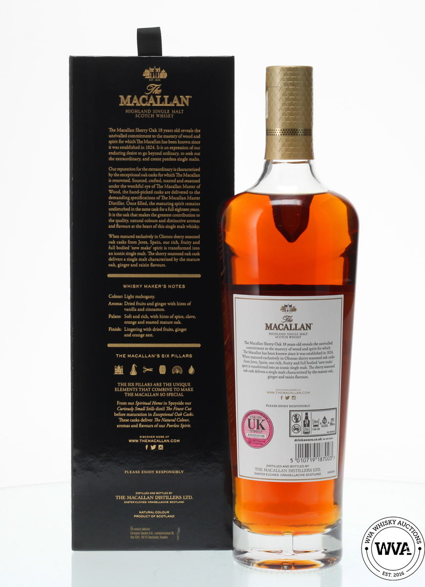 MACALLAN 18 YEAR OLD 2019 RELEASE