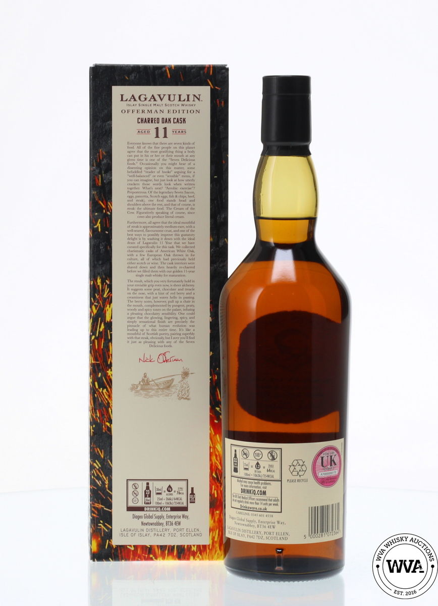 LAGAVULIN 11 YEAR OLD "OFFERMAN EDITION" CHARRED OAK CASK