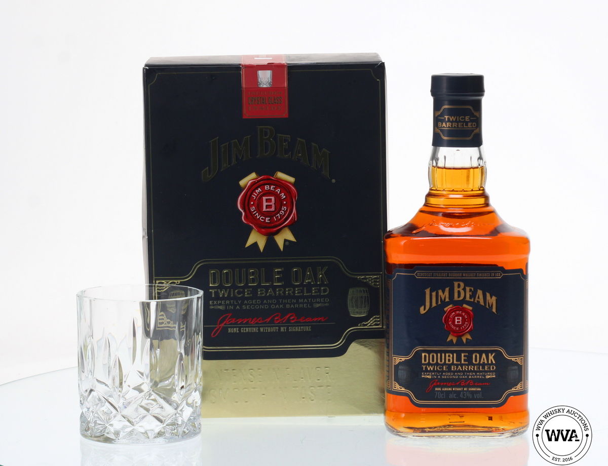 JIM BEAM DOUBLE OAK SINGLE GLASS PACK