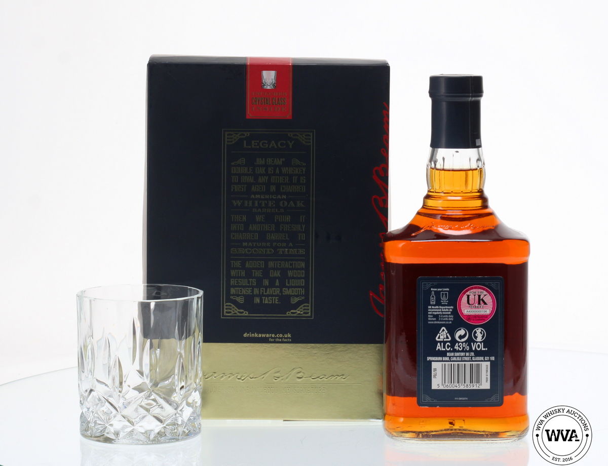 JIM BEAM DOUBLE OAK SINGLE GLASS PACK