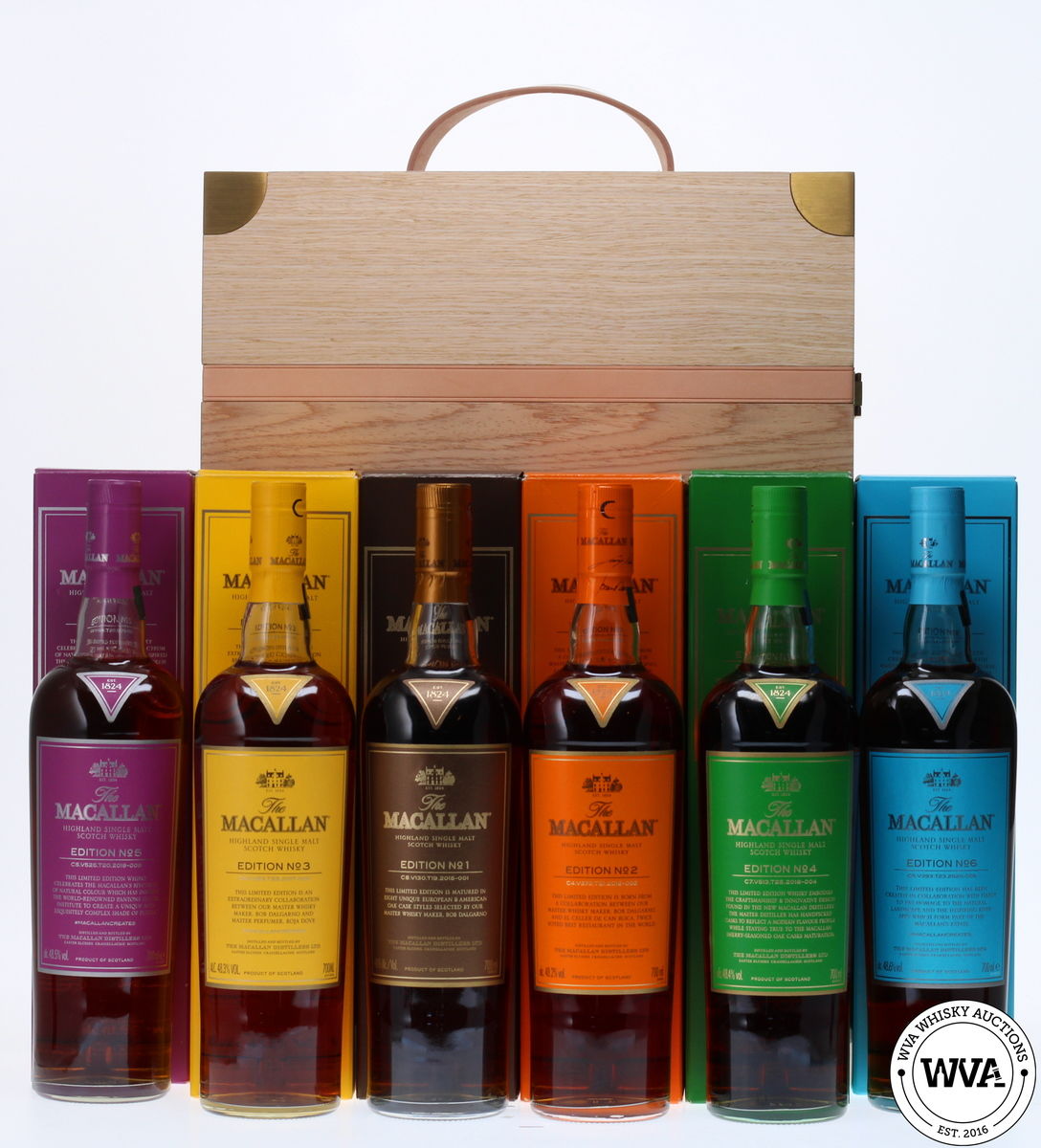 MACALLAN EDITIONS SET (1-6) COLLECTION TRUNK 6 X70CL